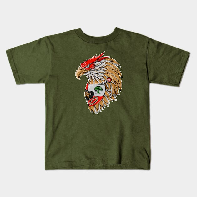 Robot Garuda Kids T-Shirt by DMD Art Studio